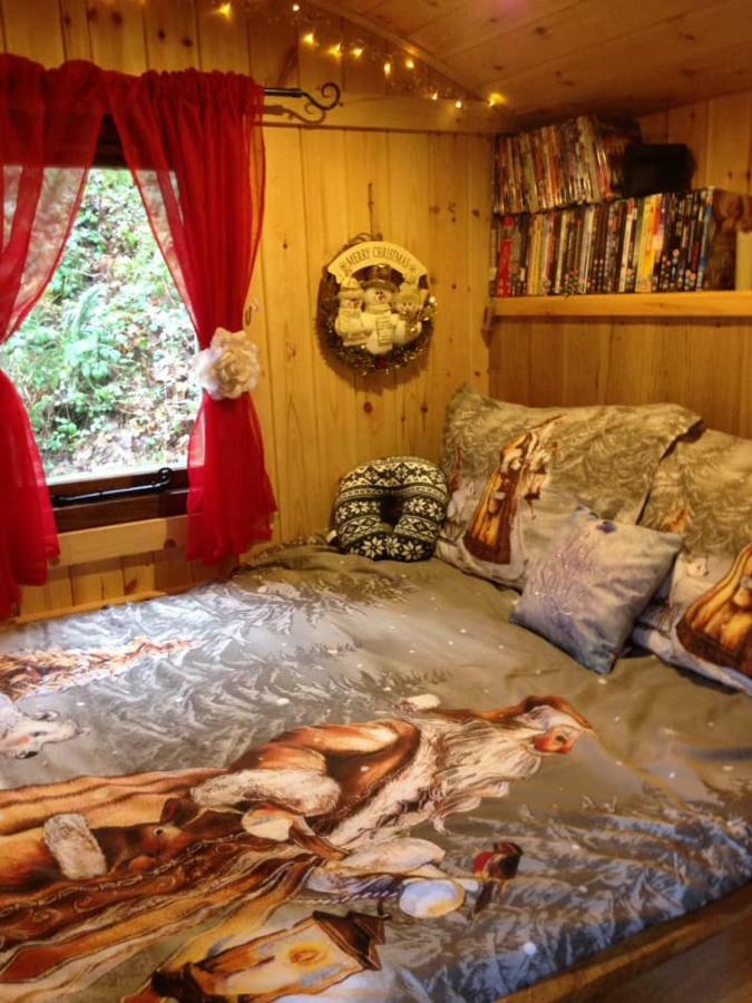 'Morris' The Shepherd'S Hut And Woodland Hot Tub Experience カーマーゼン エクステリア 写真